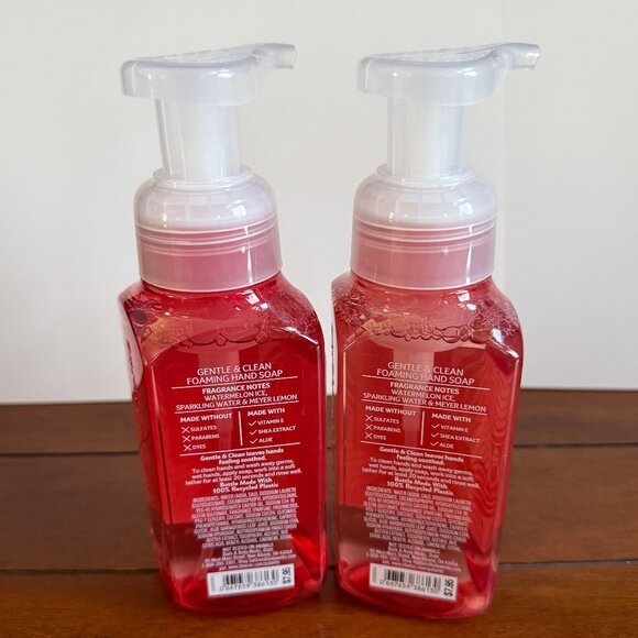 NEW 2-Pc WATERMELON LEMONADE Foaming Hand Soap 8.75oz Bath & Body Works - Picture 2 of 2